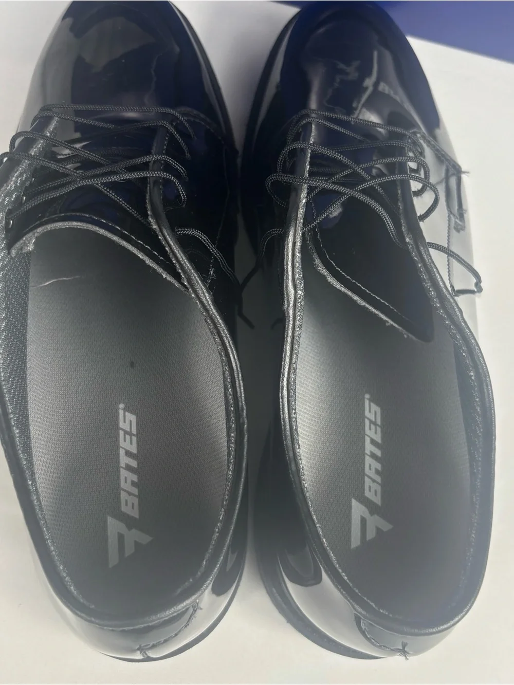 Bates Lites Men’s High Gloss Uniform Oxford Shoes 9D